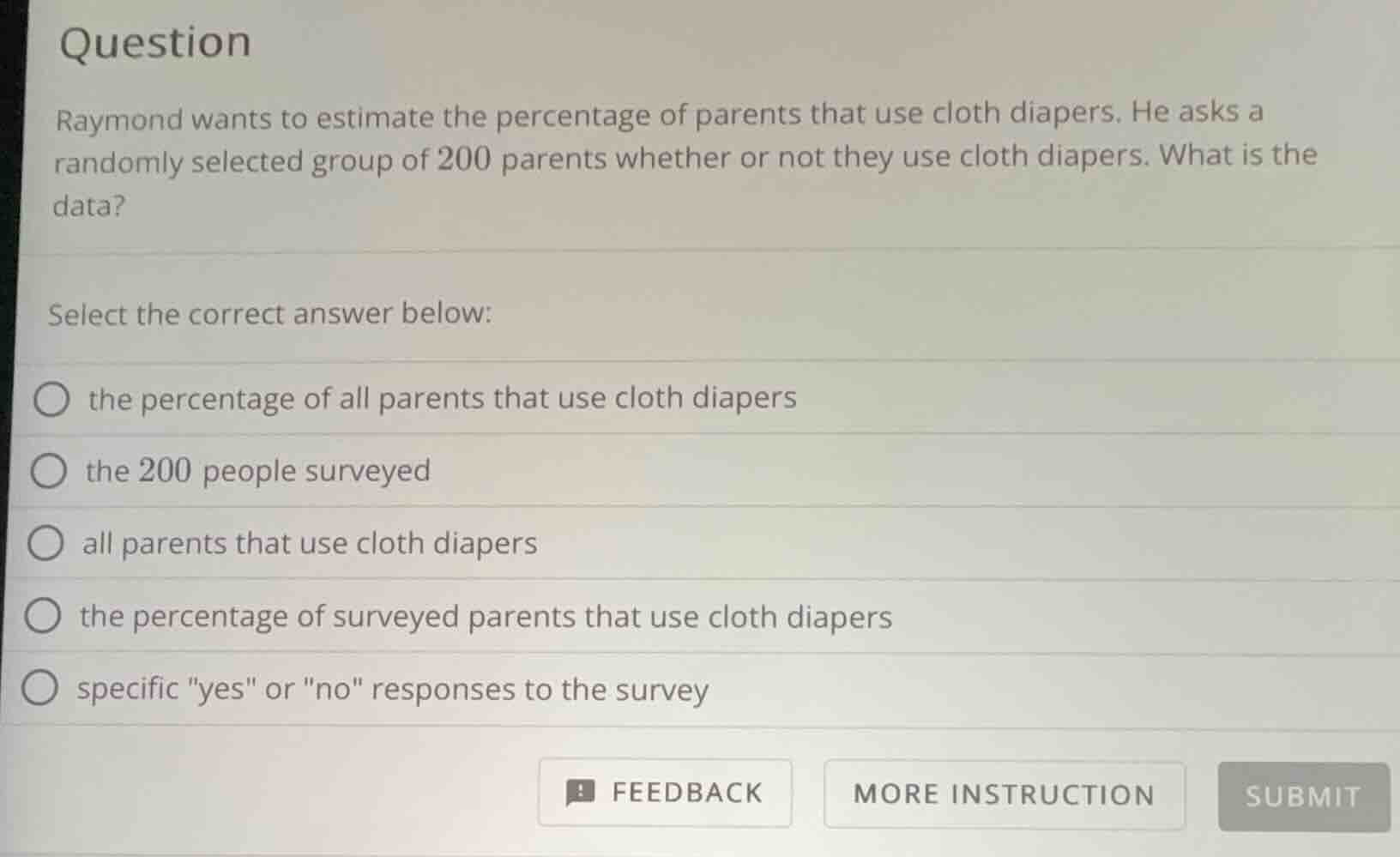 question raymond wants to estimate the percentage of parents that use c…