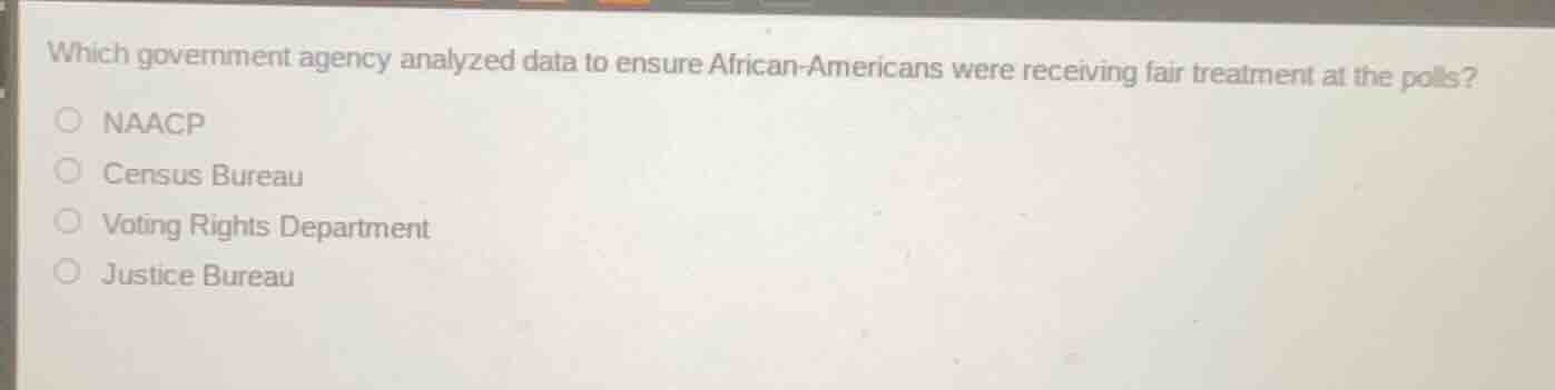 which government agency analyzed data to ensure african - americans wer…