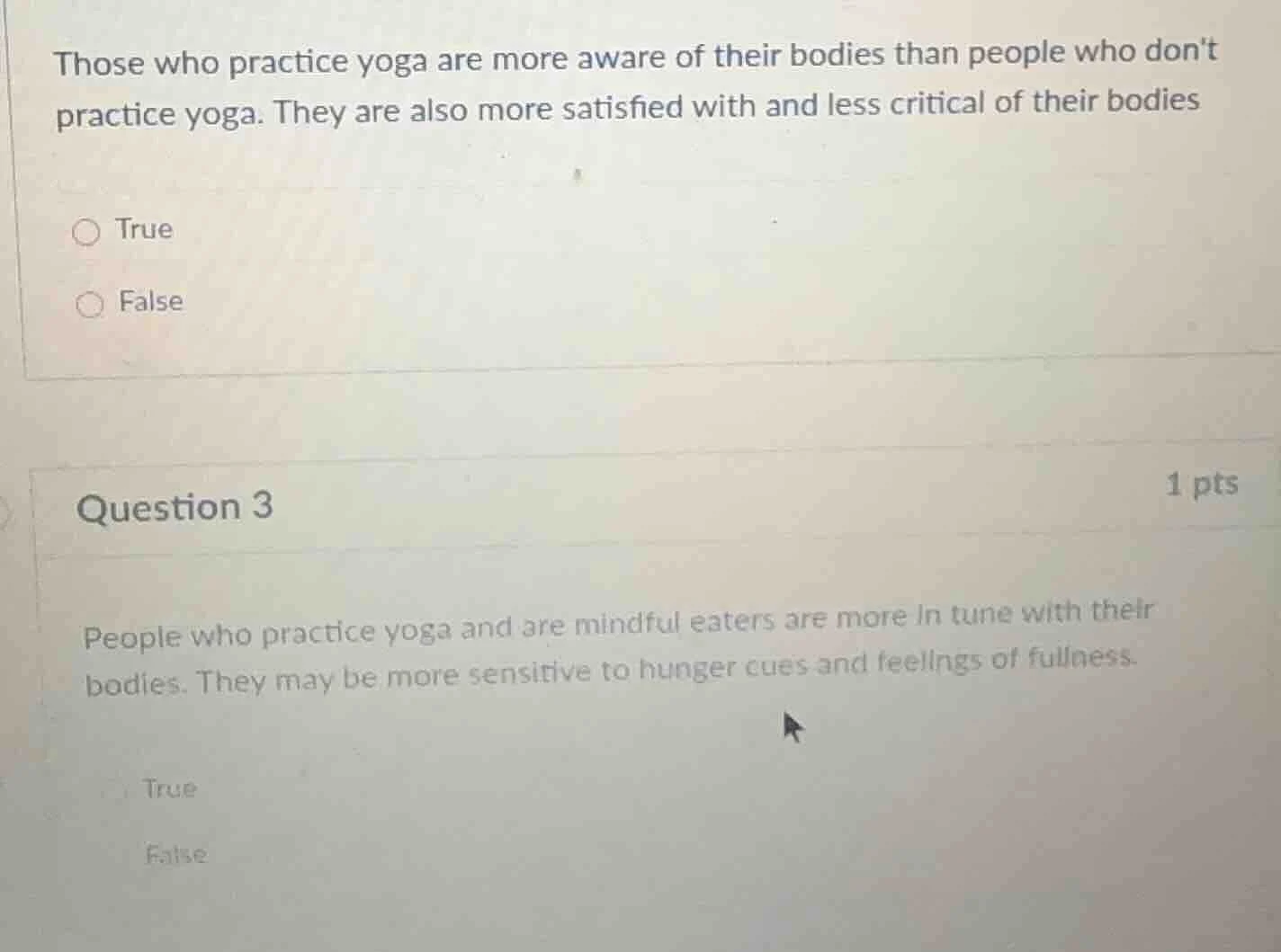 those who practice yoga are more aware of their bodies than people who …