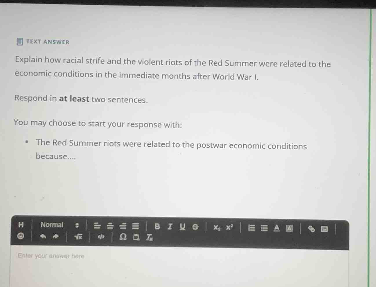 text answer explain how racial strife and the violent riots of the red …