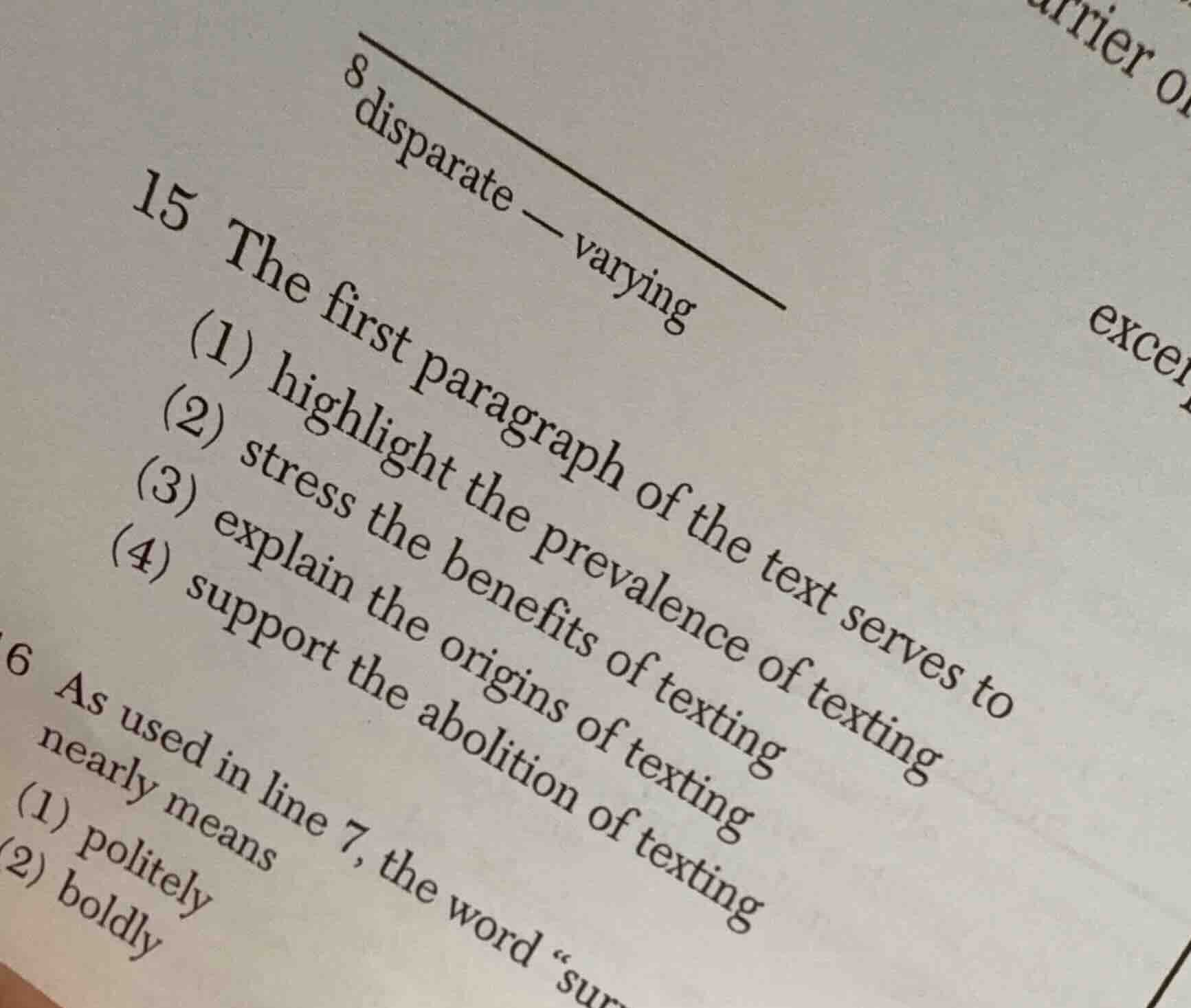 15 the first paragraph of the text serves to (1) highlight the prevalen…