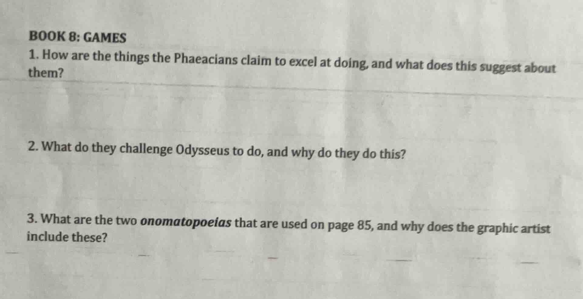 book 8: games 1. how are the things the phaeacians claim to excel at do…