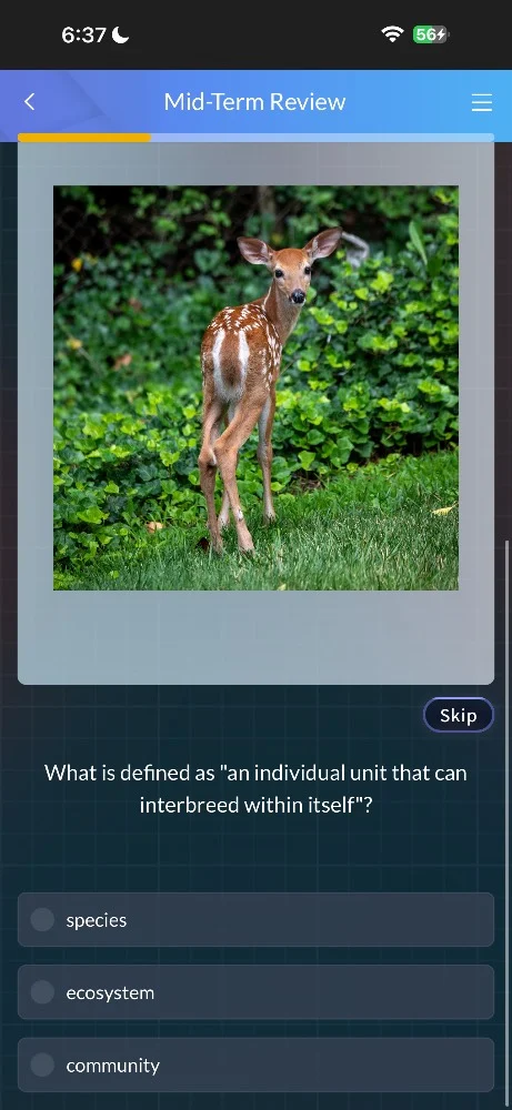 mid-term review what is defined as \an individual unit that can interbr…