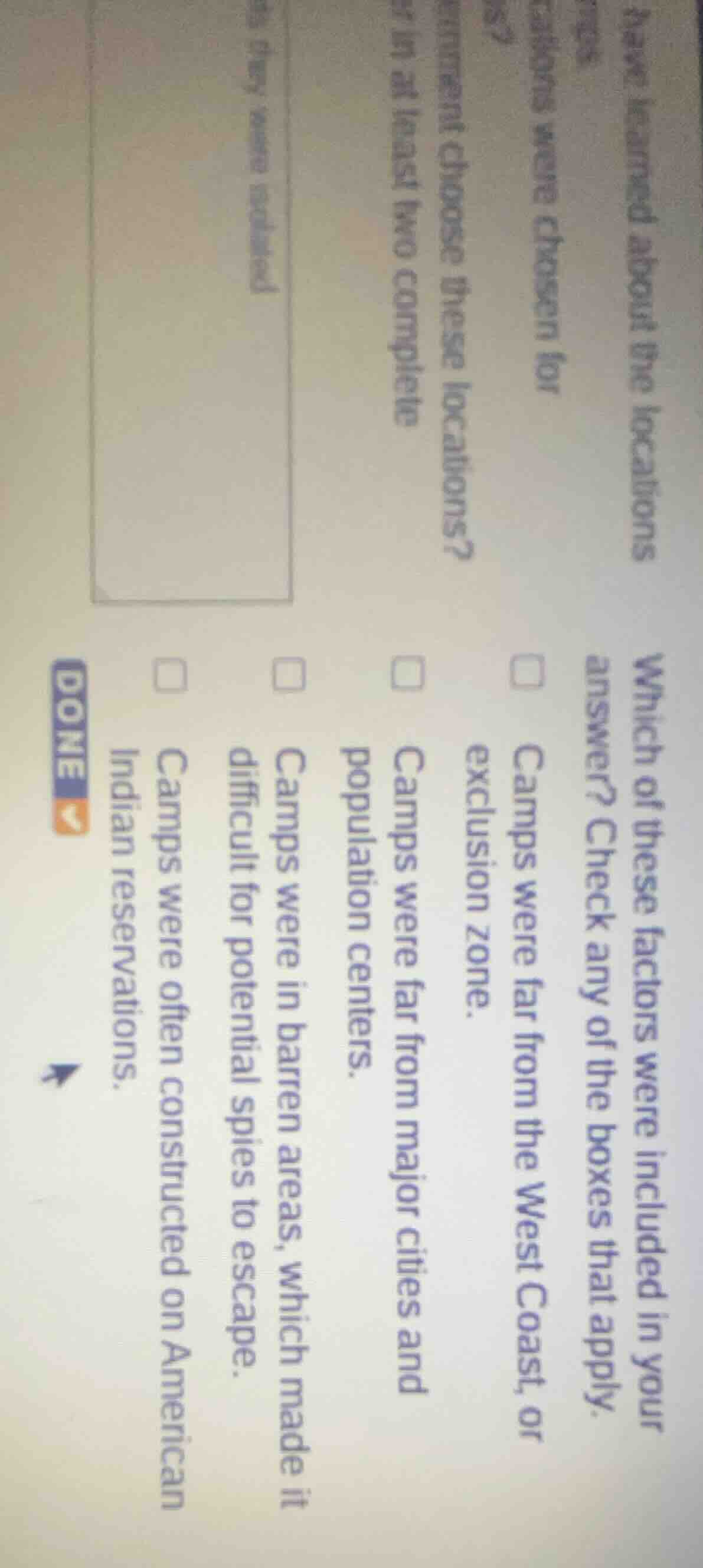 which of these factors were included in your answer? check any of the b…