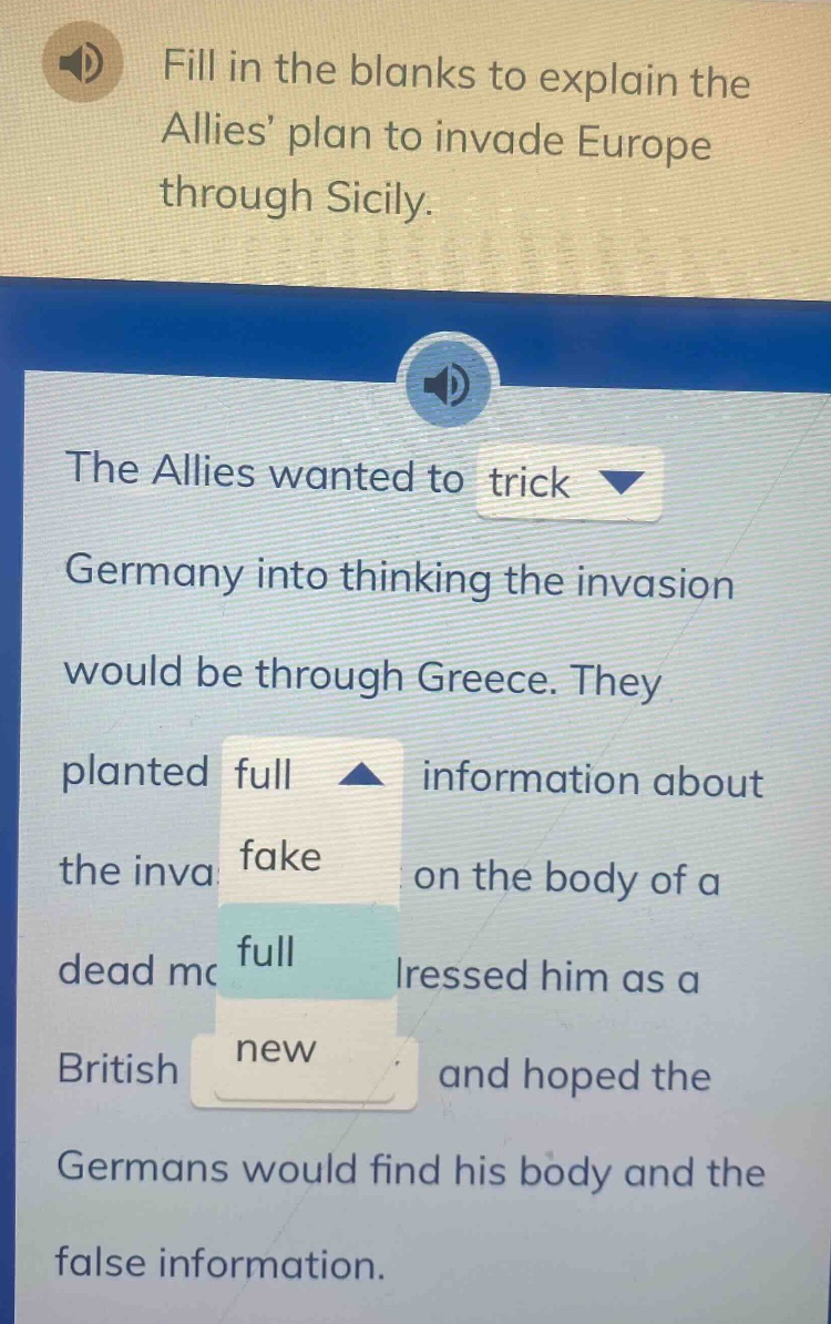 fill in the blanks to explain the allies’ plan to invade europe through…