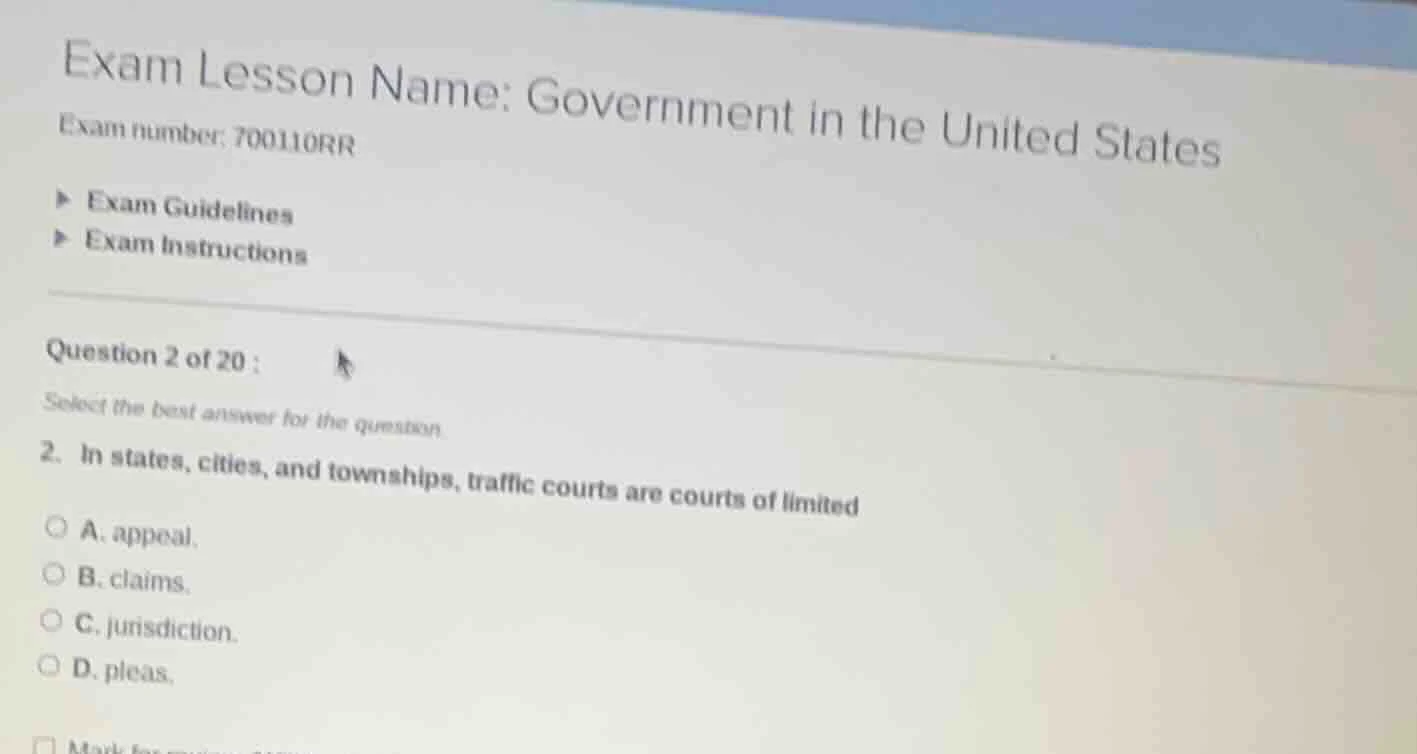exam lesson name: government in the united states exam number: 700110rr…