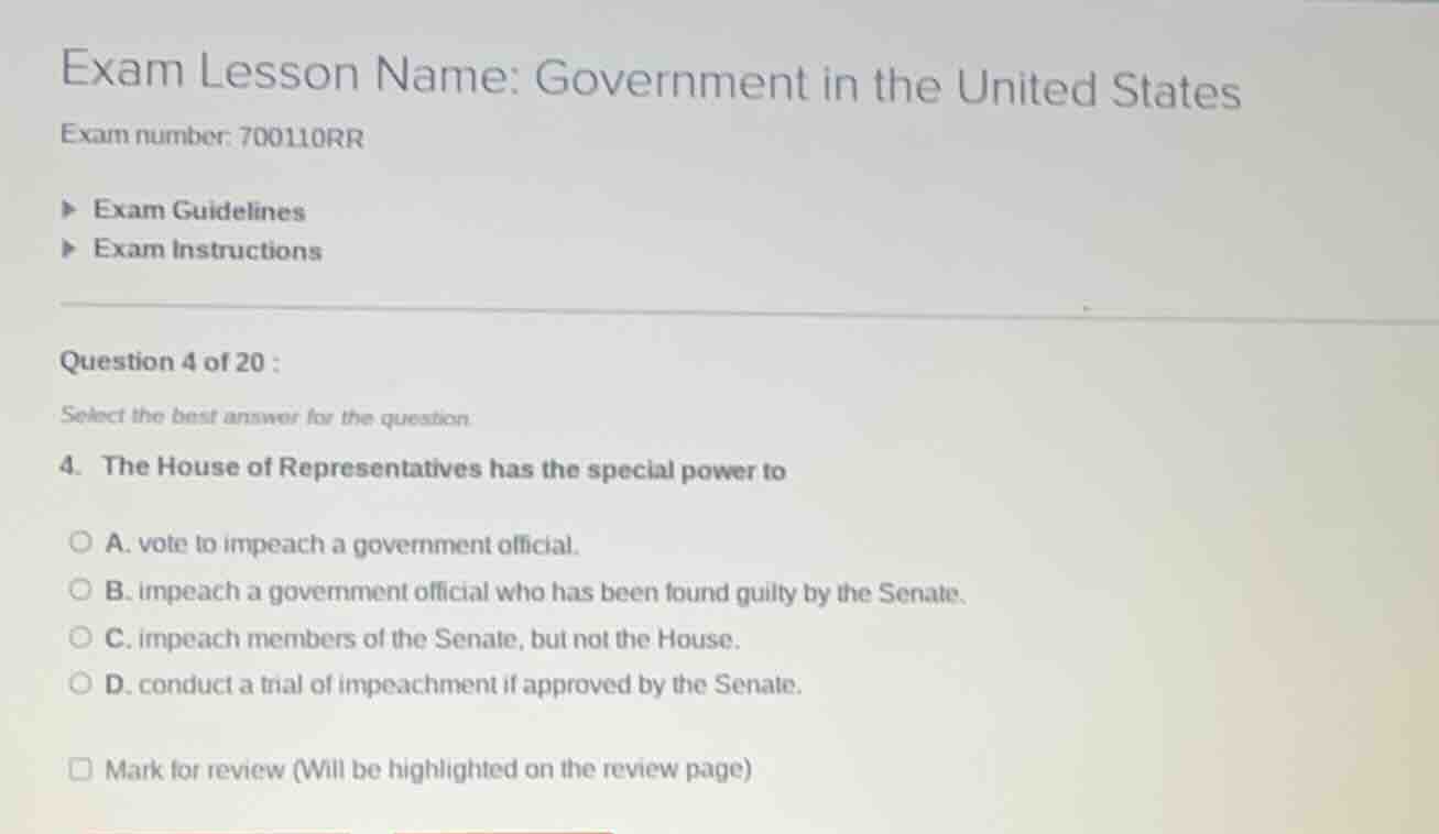 exam lesson name: government in the united states exam number: 700110rr…