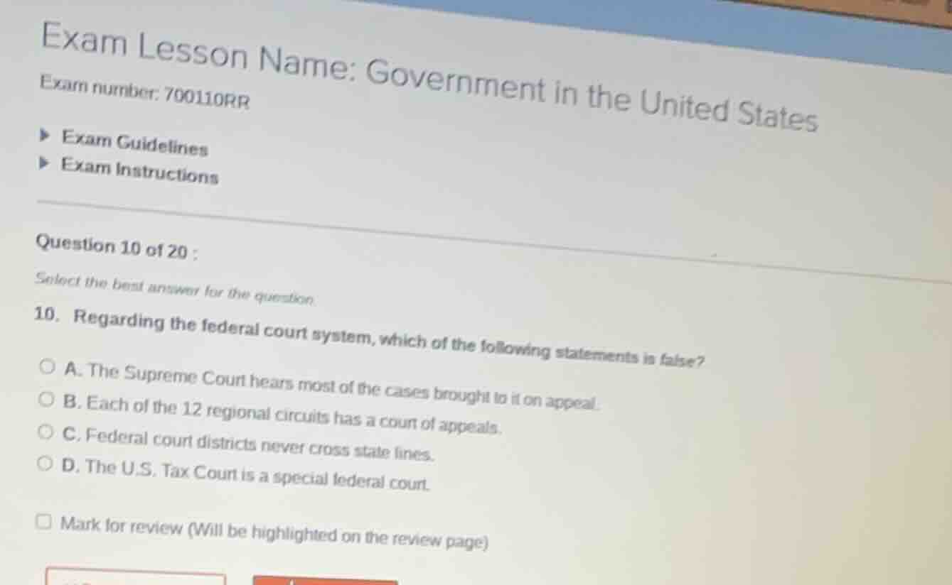 exam lesson name: government in the united states exam number: 700110rr…