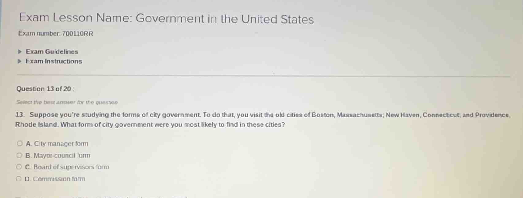 exam lesson name: government in the united states exam number: 700110rr…