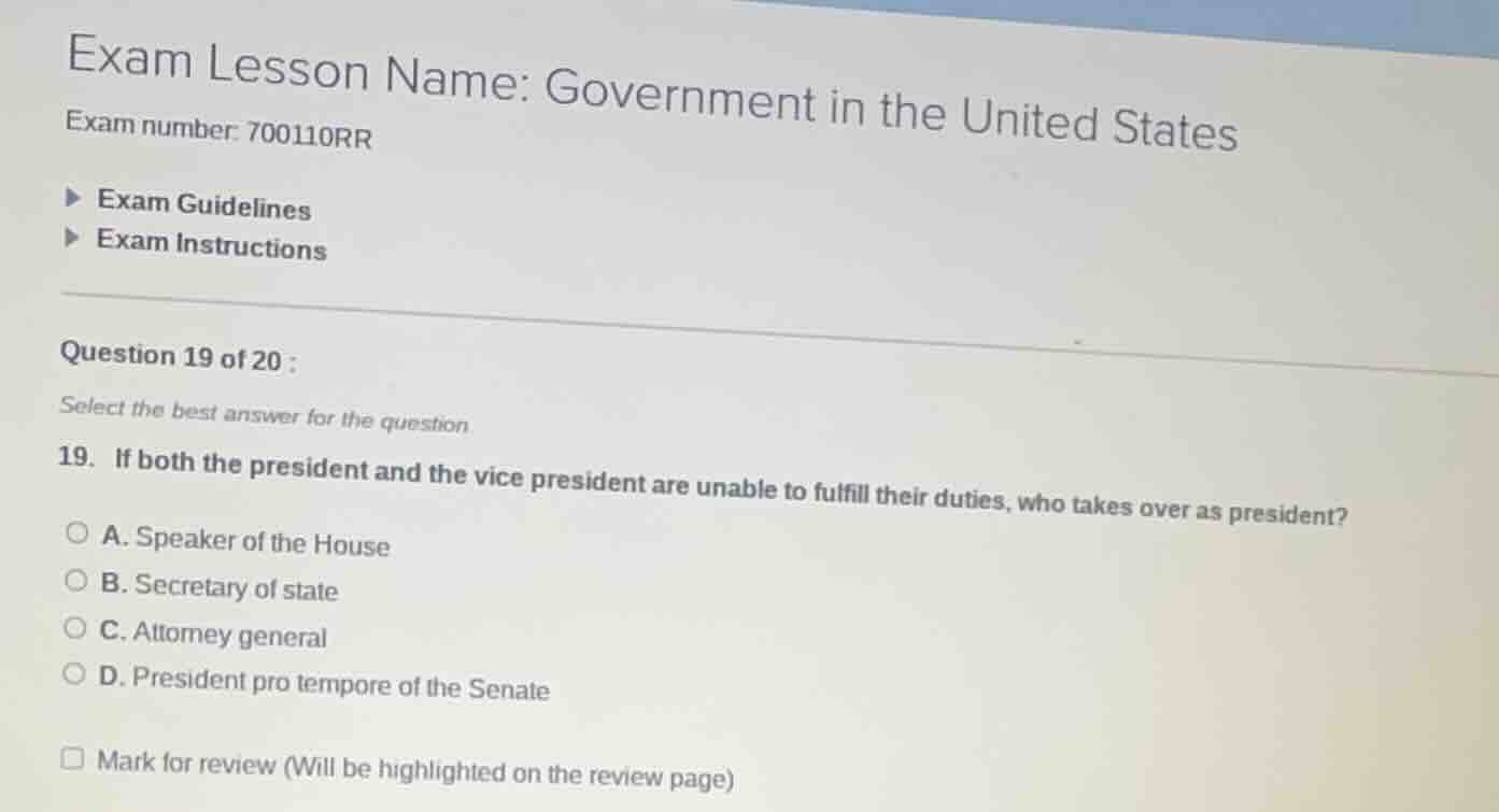exam lesson name: government in the united states exam number: 700110rr…