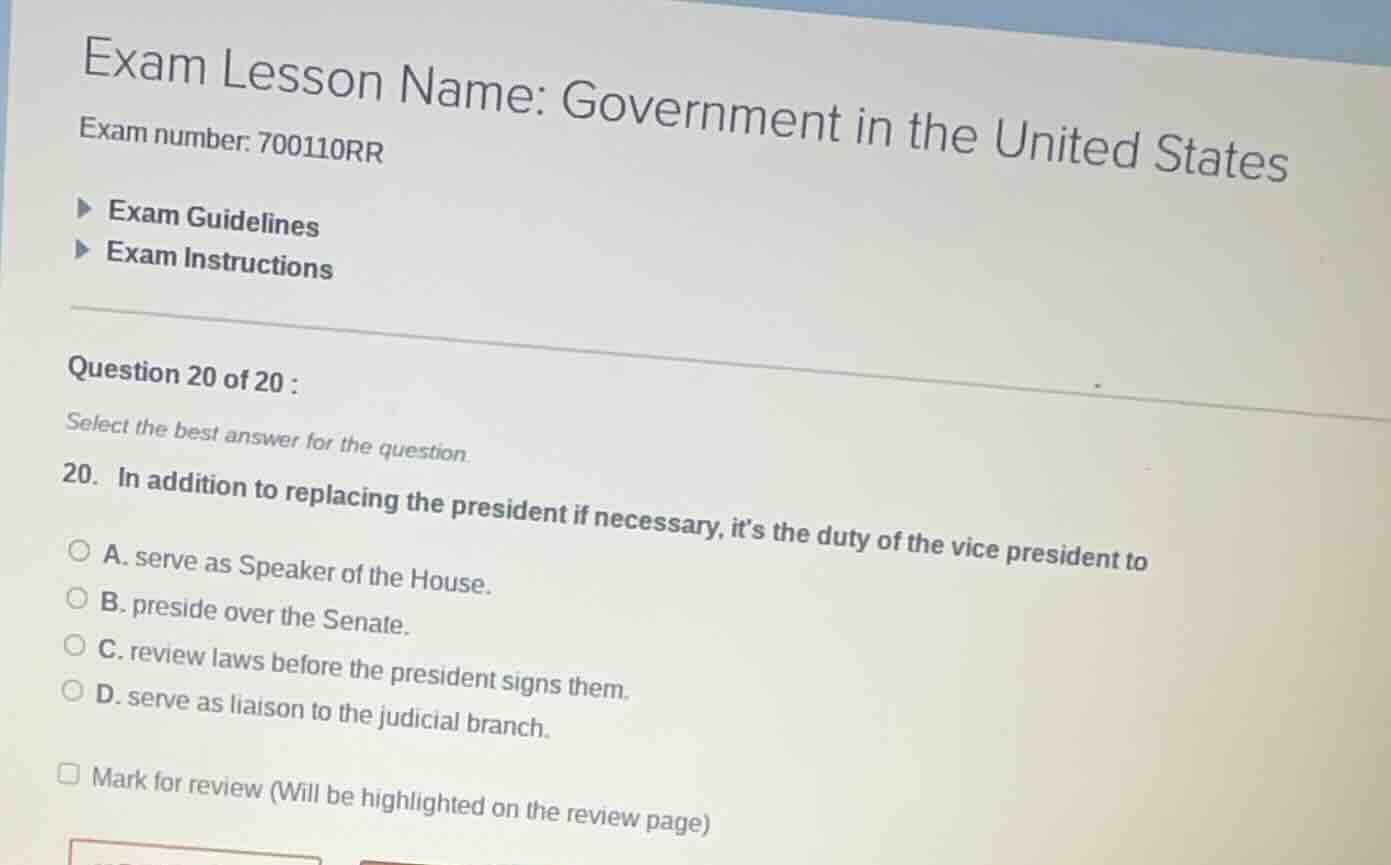 exam lesson name: government in the united states exam number: 700110rr…