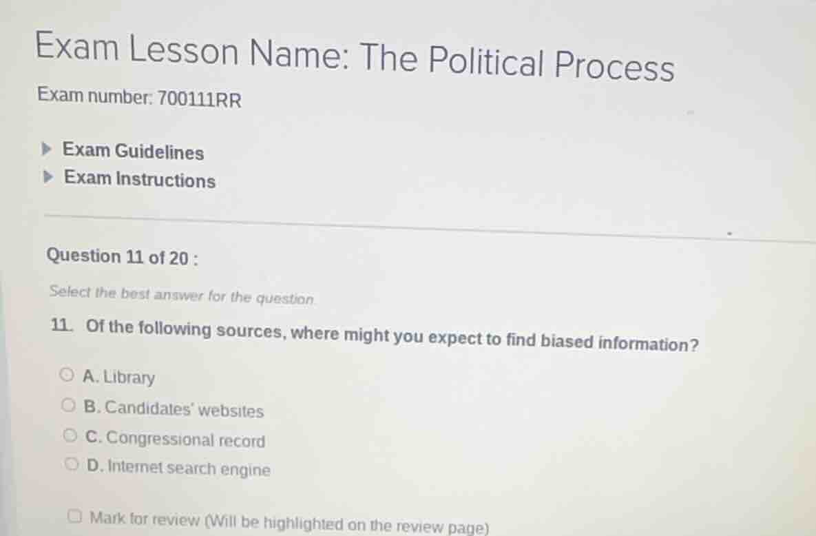 exam lesson name: the political process exam number: 700111rr exam guid…