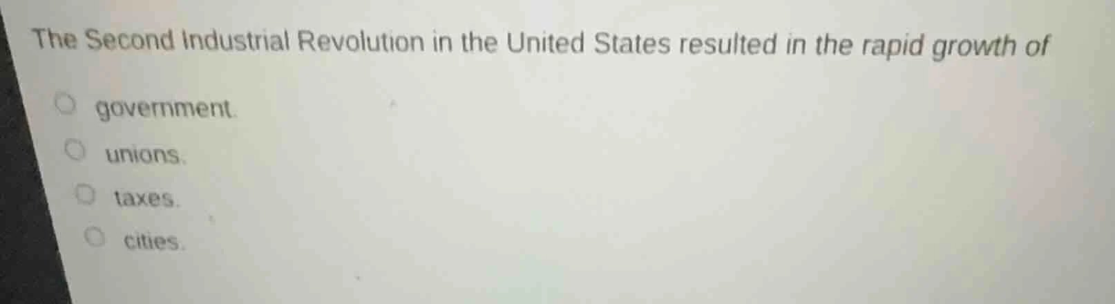the second industrial revolution in the united states resulted in the r…
