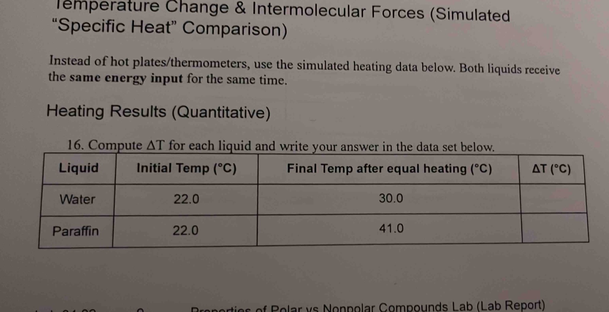 temperature change & intermolecular forces (simulated \specific heat\ c…