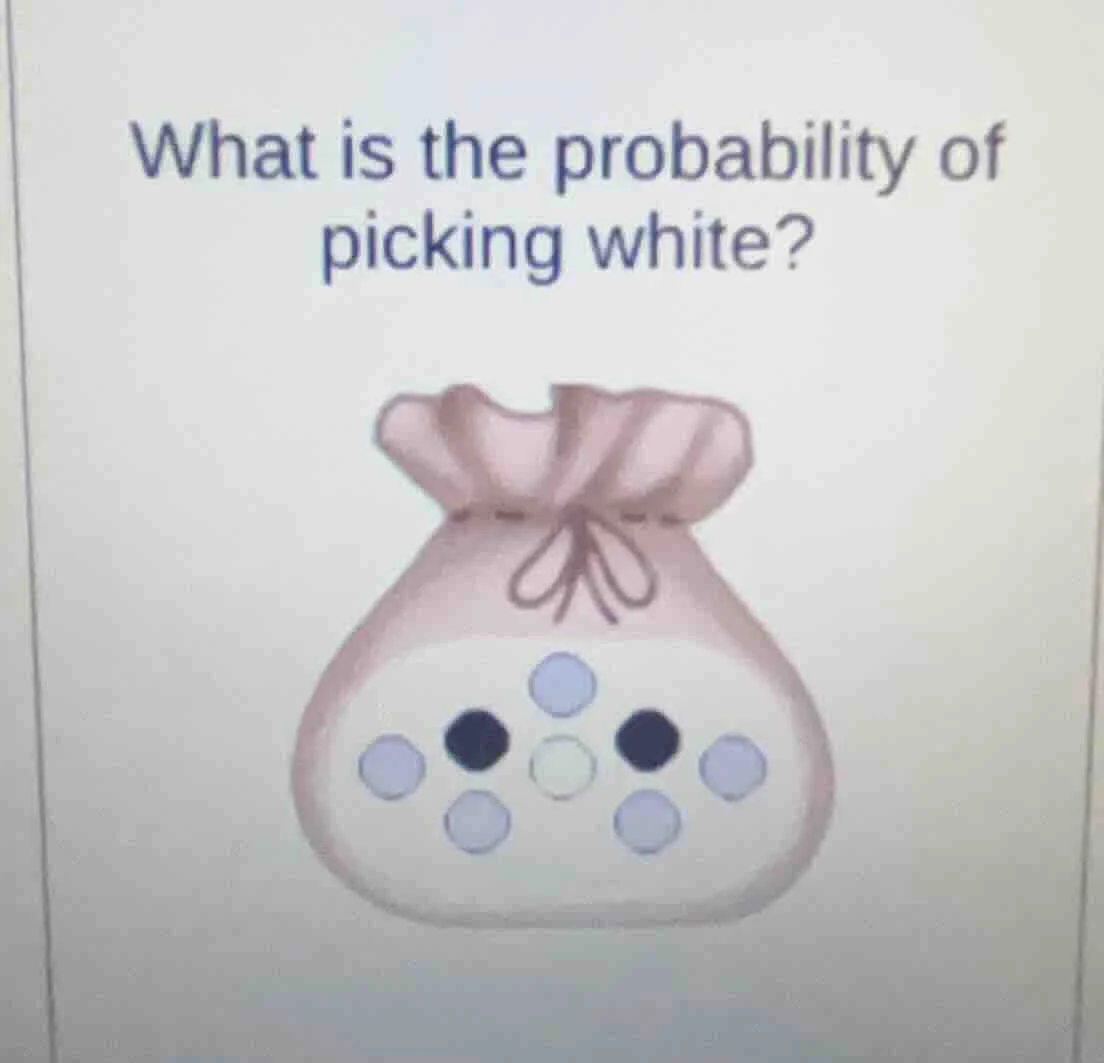 what is the probability of picking white?