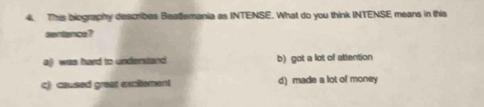 4. this biography describes beatlemania as intense. what do you think i…