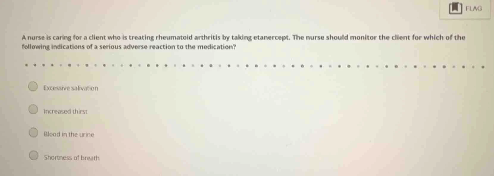 a nurse is caring for a client who is treating rheumatoid arthritis by …