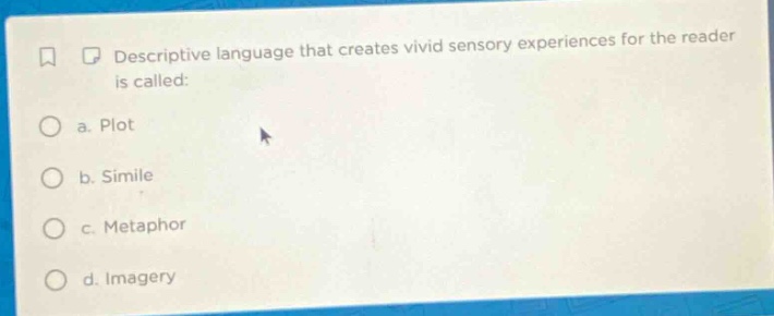 descriptive language that creates vivid sensory experiences for the rea…