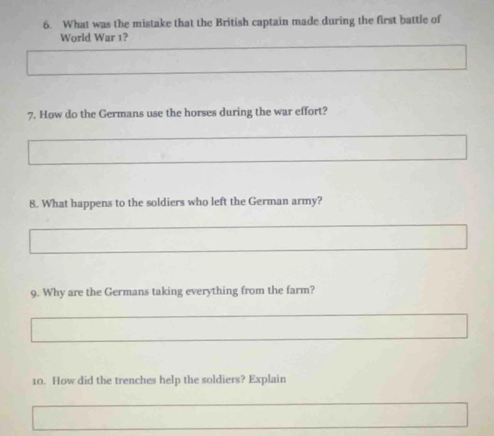 6. what was the mistake that the british captain made during the first …