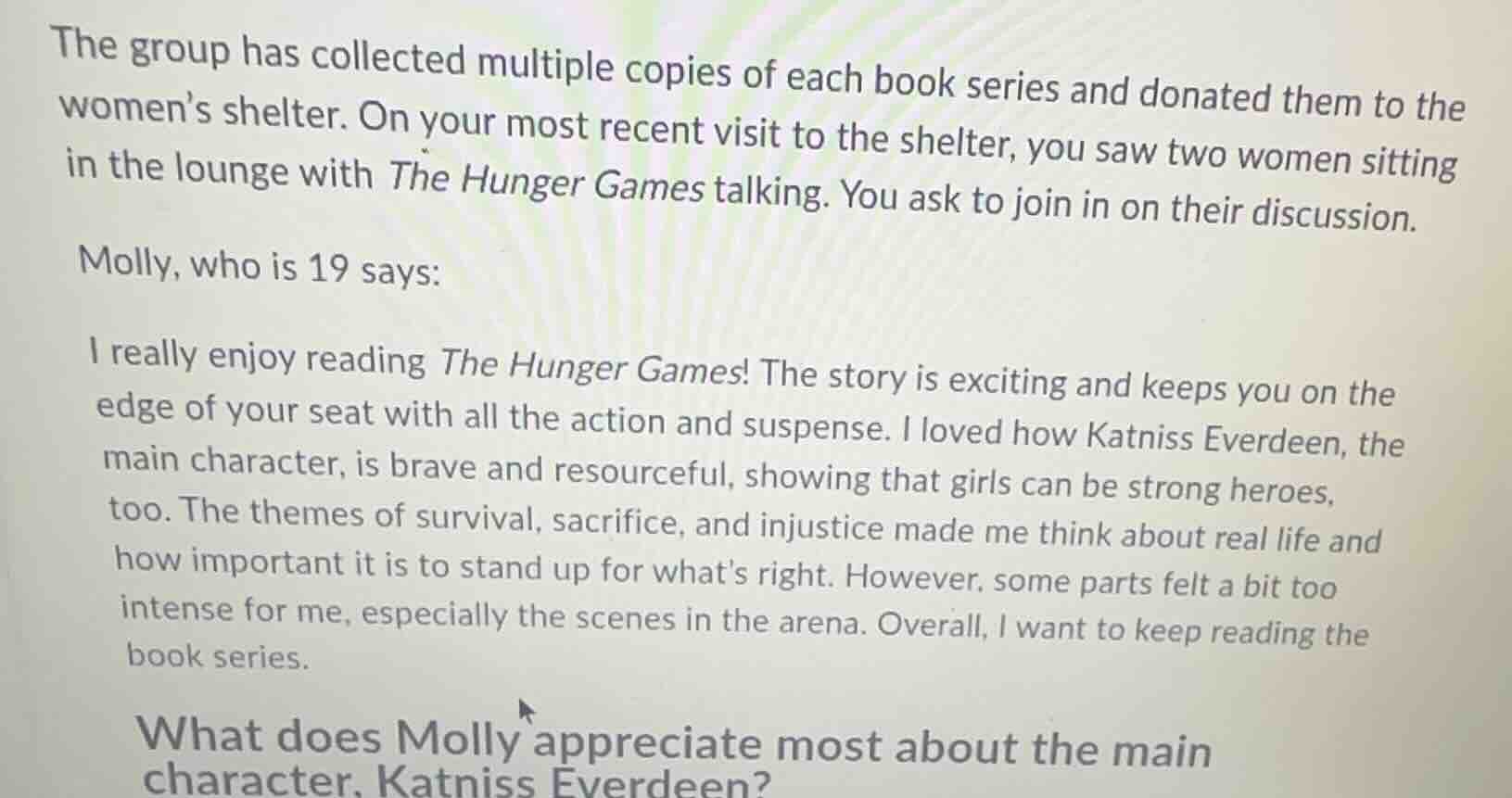 the group has collected multiple copies of each book series and donated…