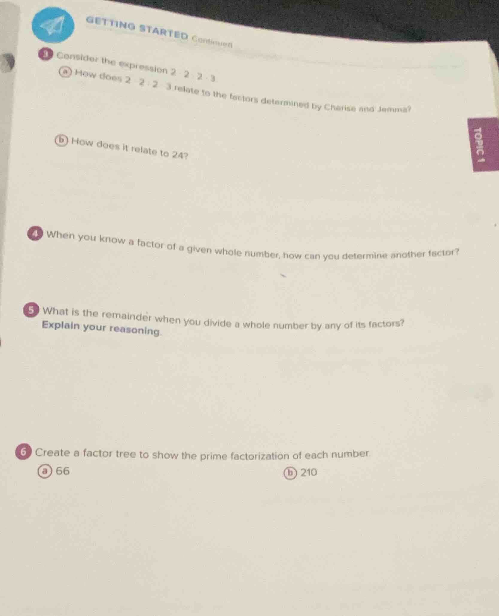 getting started continued 3 consider the expression (2 cdot 2 cdot 2 cd…