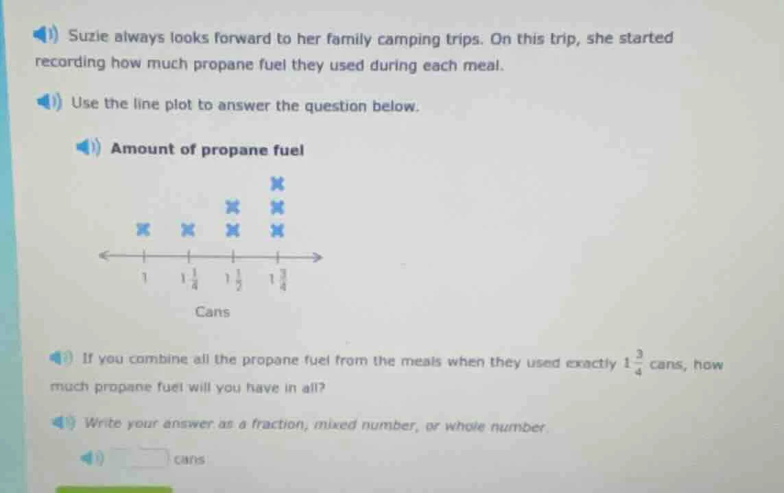 suzie always looks forward to her family camping trips. on this trip, s…