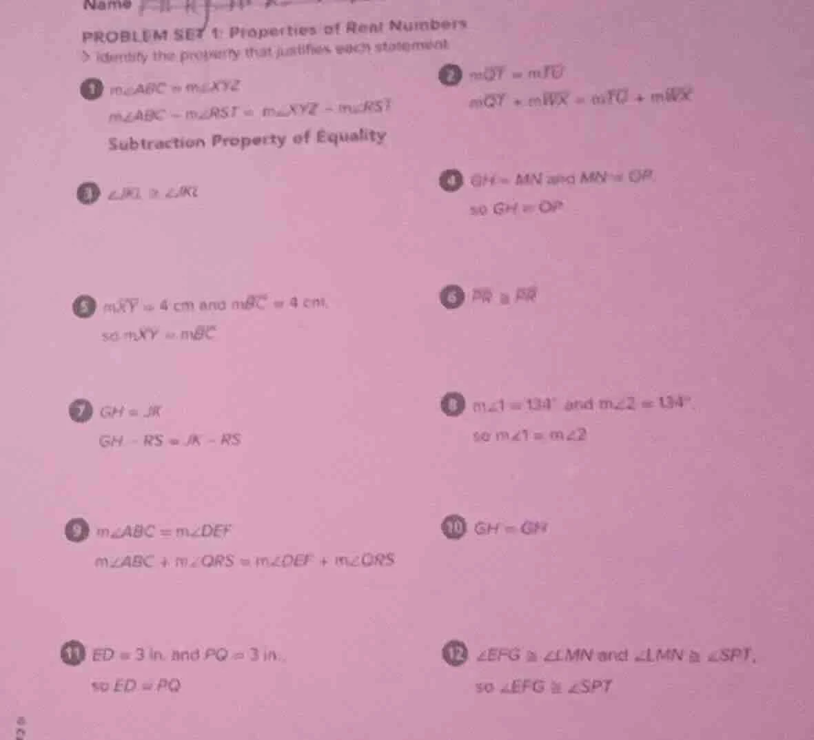 name problem set 1: properties of real numbers > identify the property …