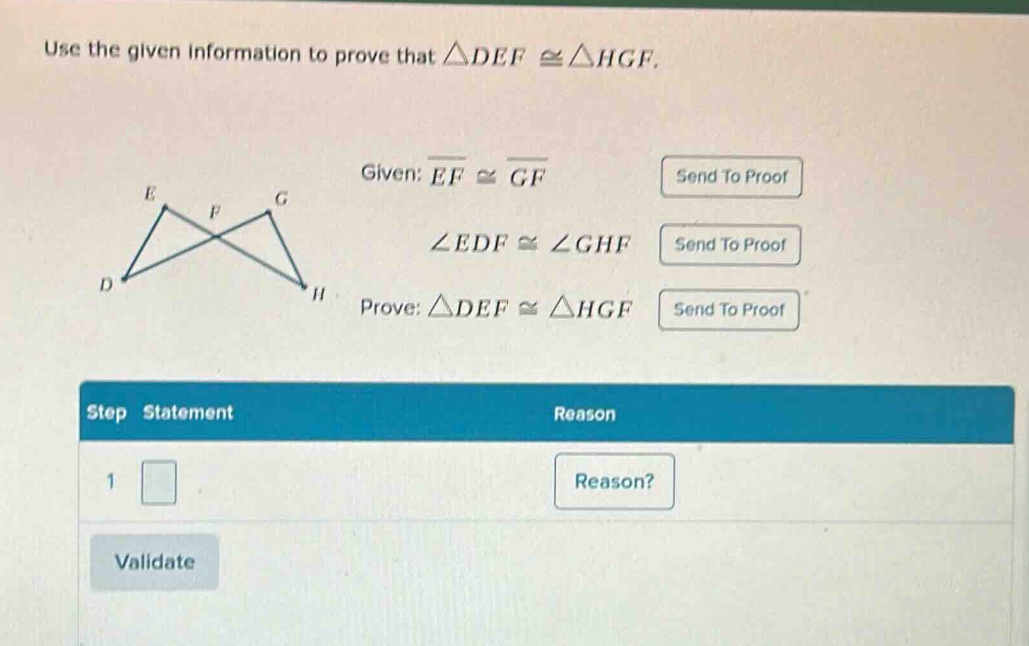 use the given information to prove that $\\triangle def \\cong \\triang…
