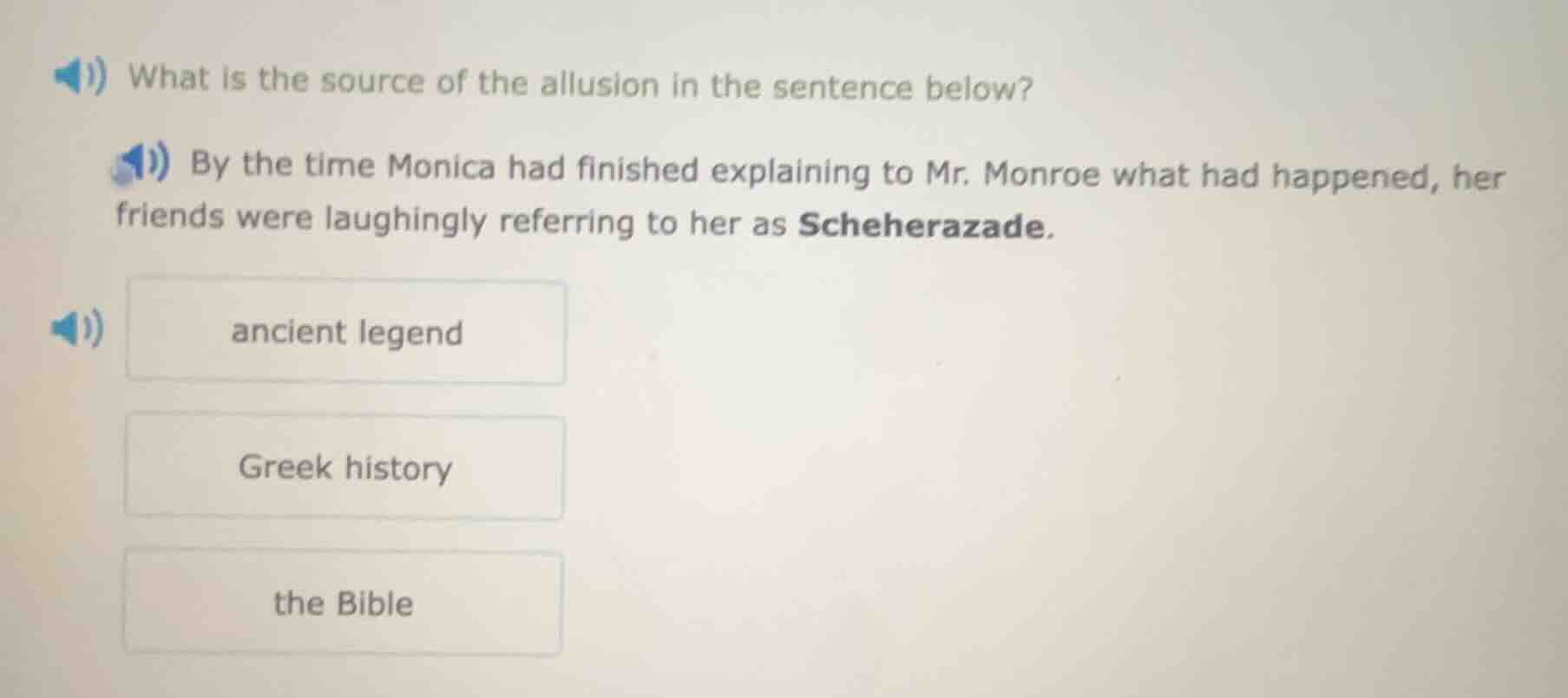 what is the source of the allusion in the sentence below? by the time m…