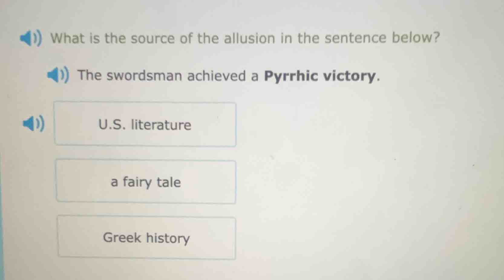 what is the source of the allusion in the sentence below? the swordsman…