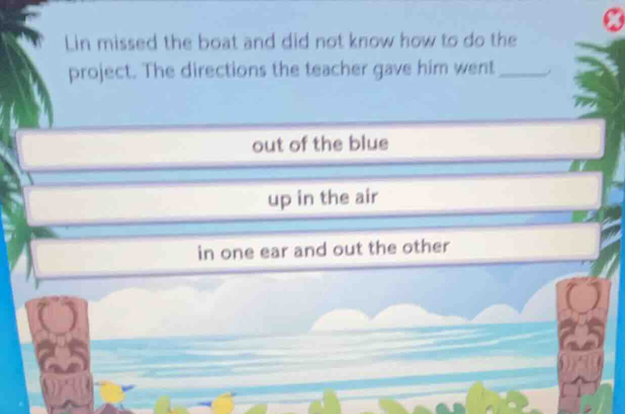 lin missed the boat and did not know how to do the project. the directi…