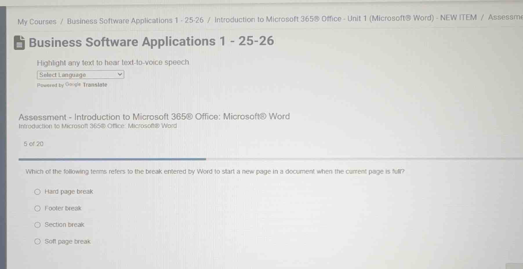 business software applications 1 - 25-26 highlight any text to hear tex…