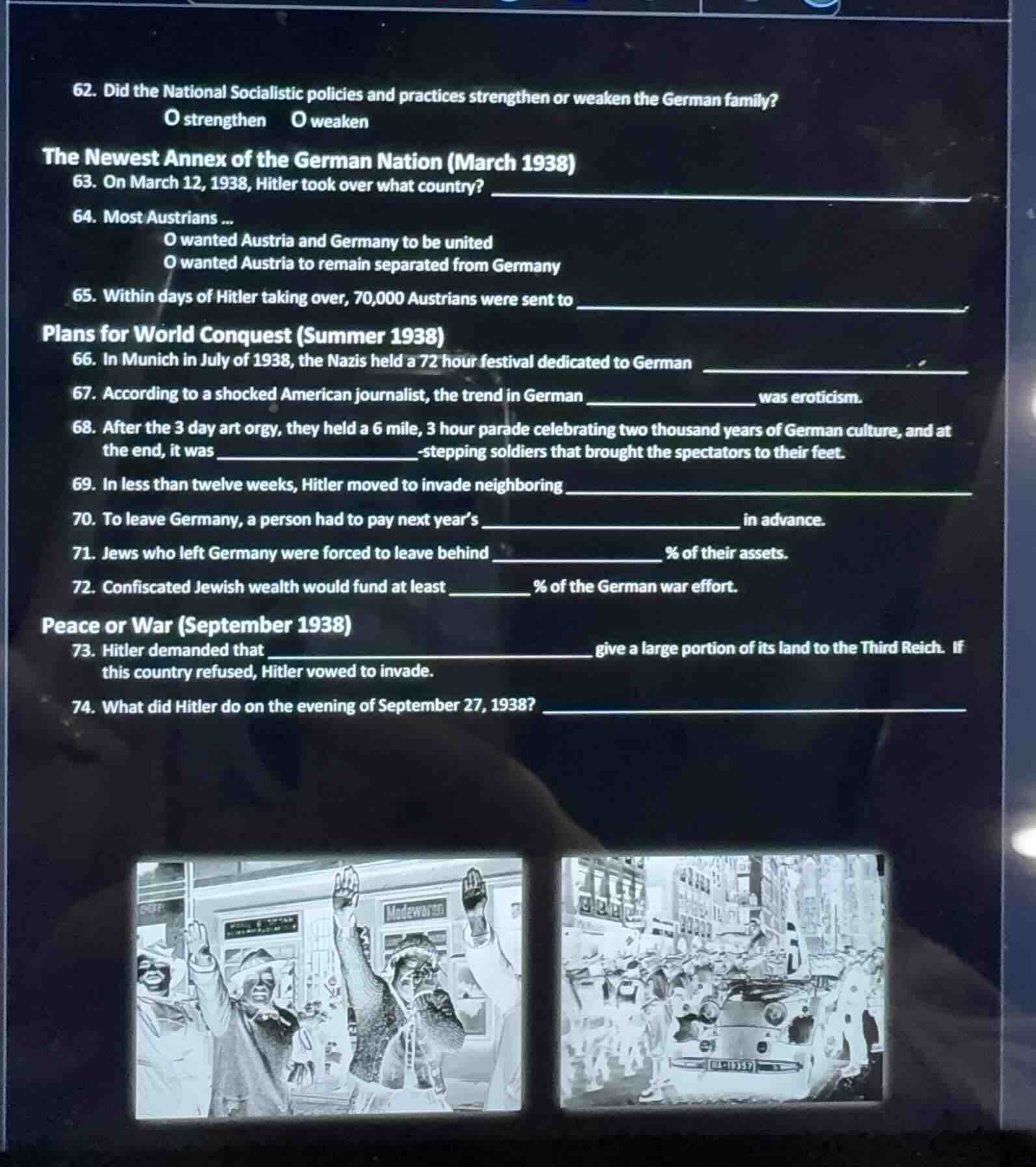 62. did the national socialistic policies and practices strengthen or w…