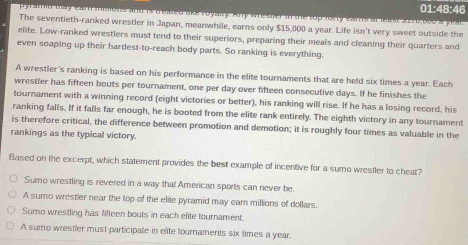 the seventieth - ranked wrestler in japan, meanwhile, earns only $15,00…