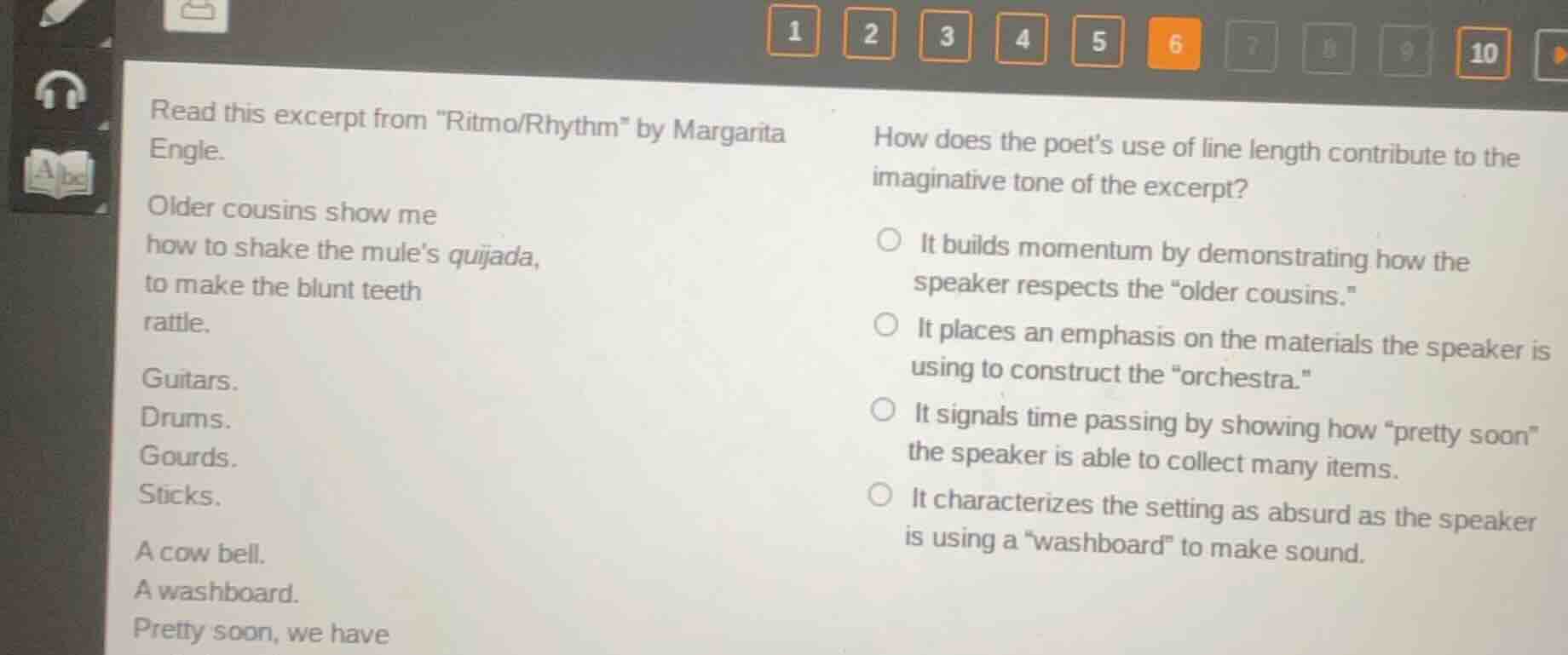 read this excerpt from itmo/rhythm\ by margarita engle. older cousins s…