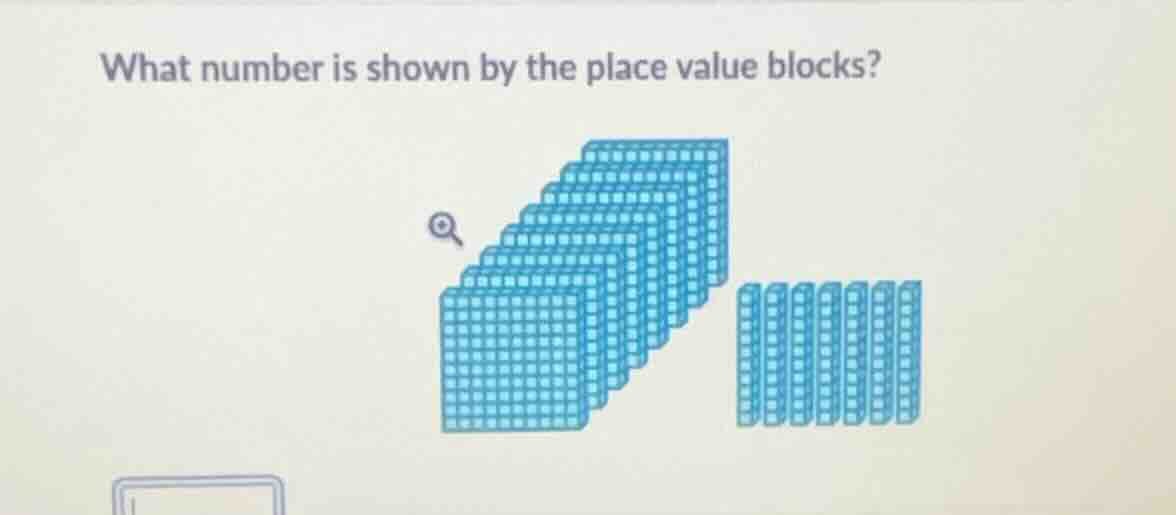 what number is shown by the place value blocks?