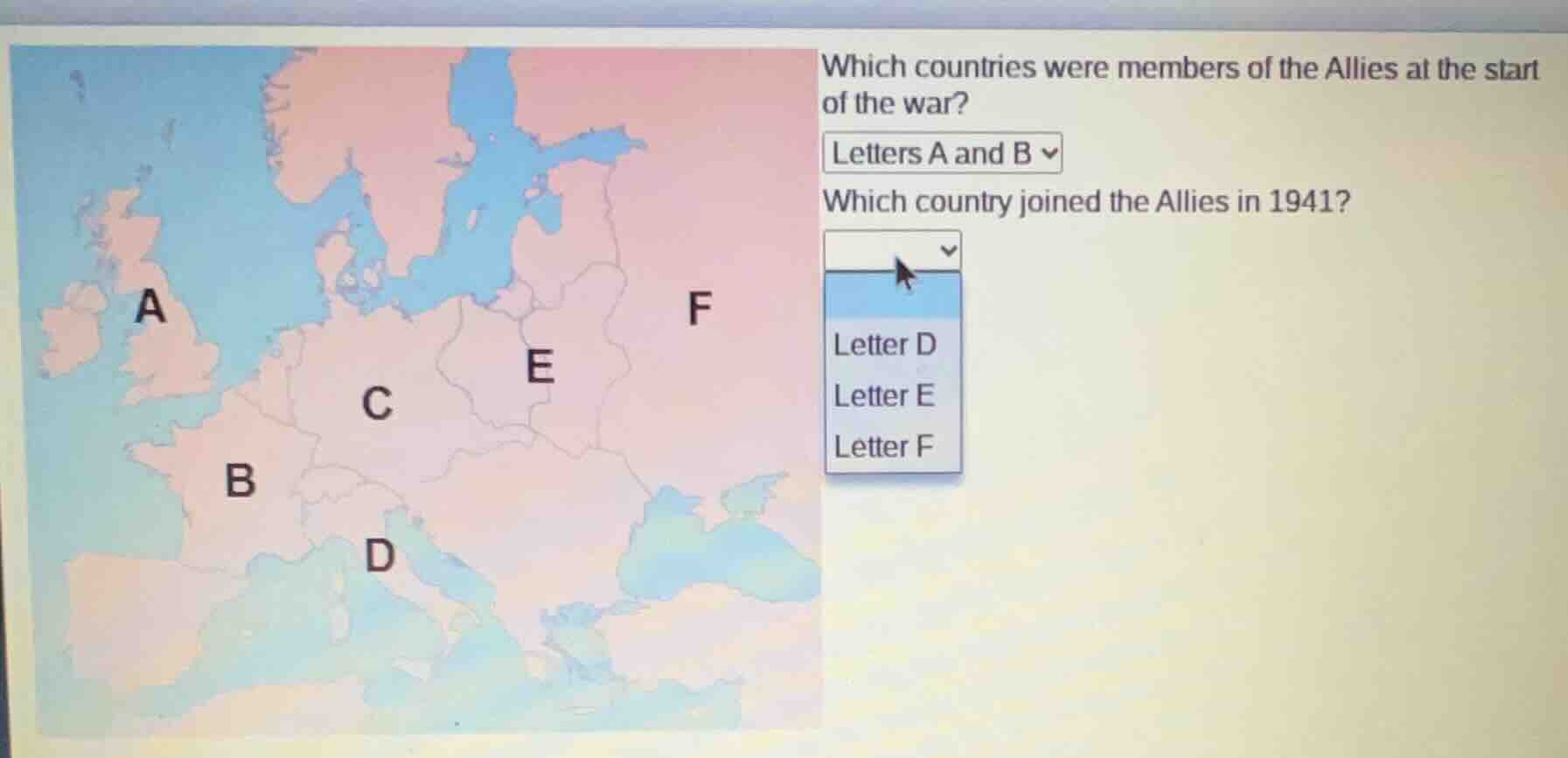 which countries were members of the allies at the start of the war? let…