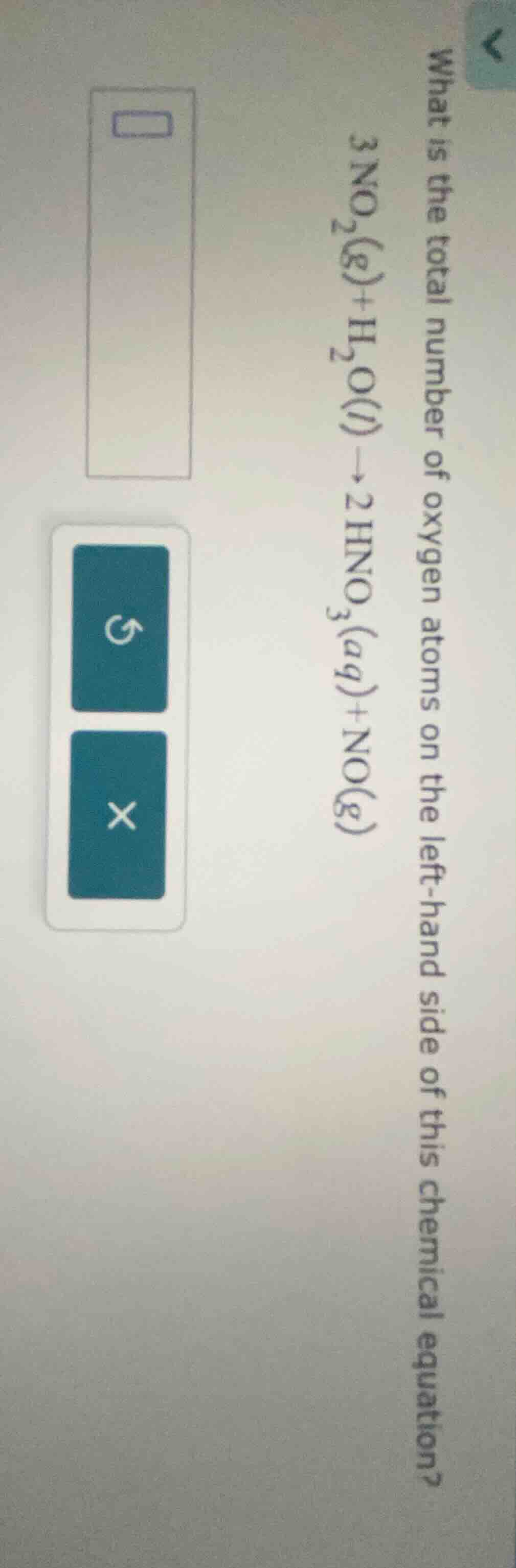 what is the total number of oxygen atoms on the left - hand side of thi…