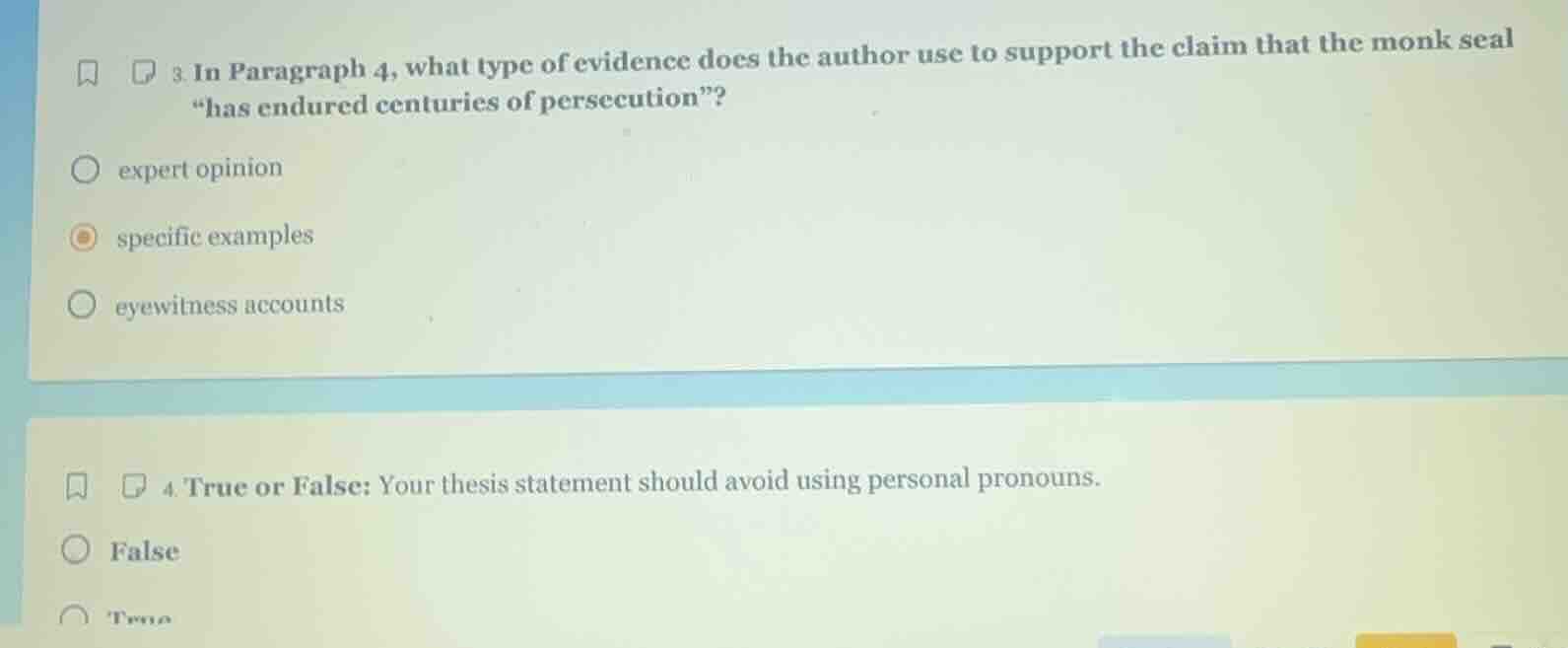 3. in paragraph 4, what type of evidence does the author use to support…