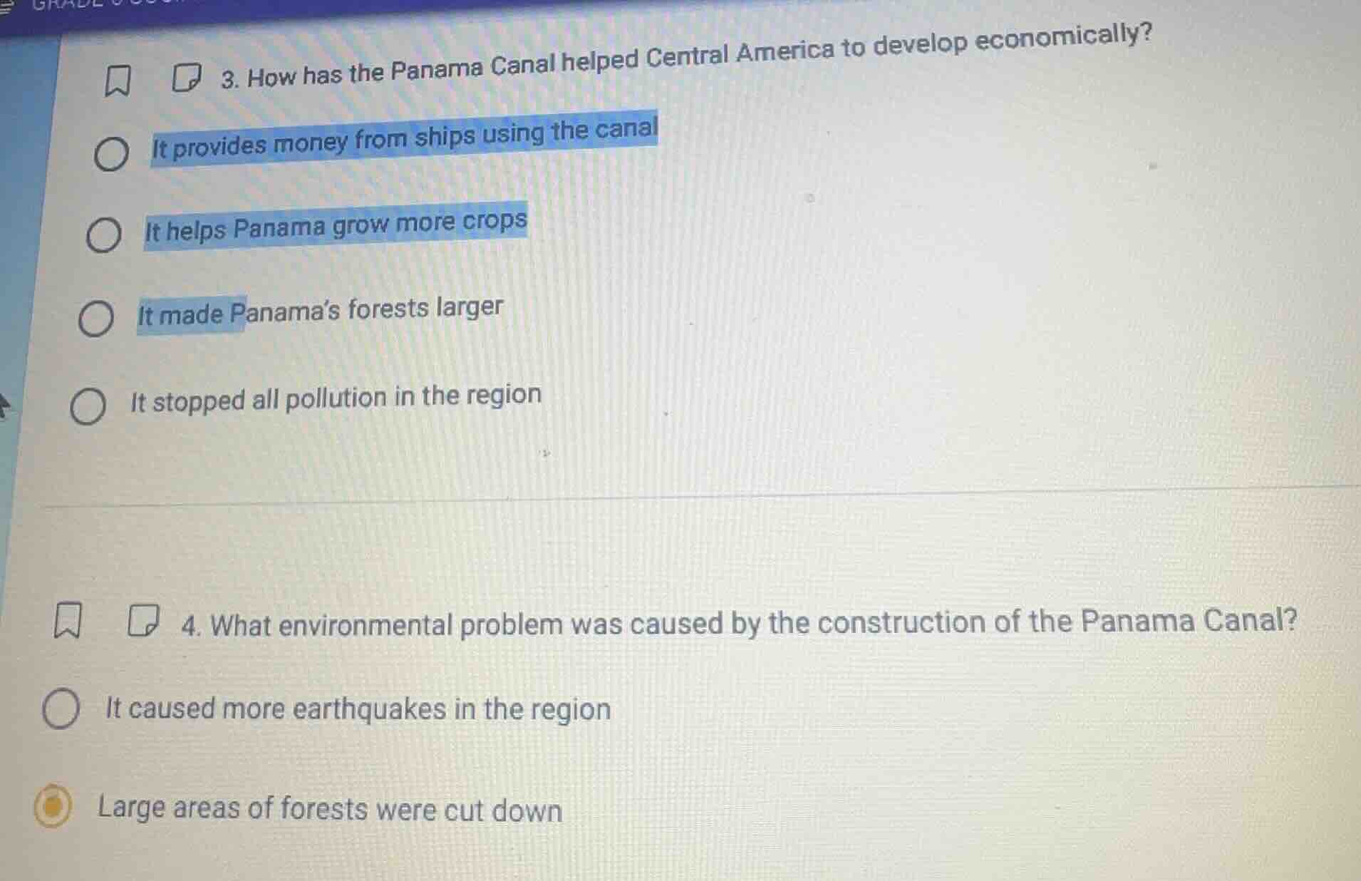 3. how has the panama canal helped central america to develop economica…