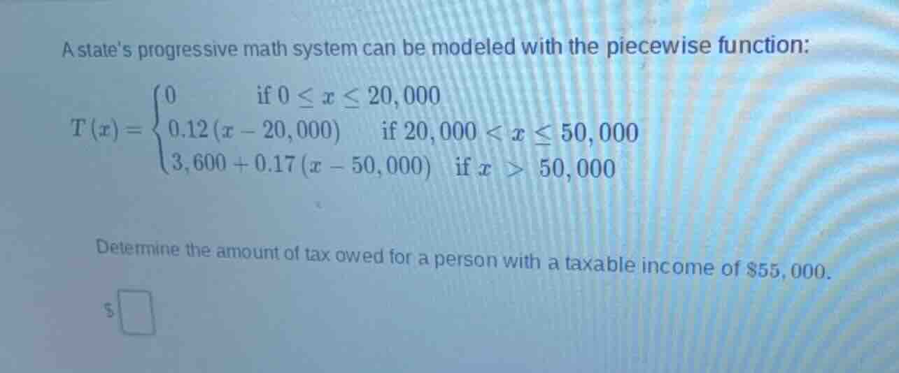 a states progressive math system can be modeled with the piecewise func…