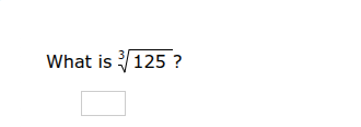 what is $sqrt3{125}$?
