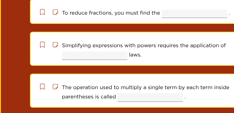 to reduce fractions, you must find the ______. simplifying expressions …