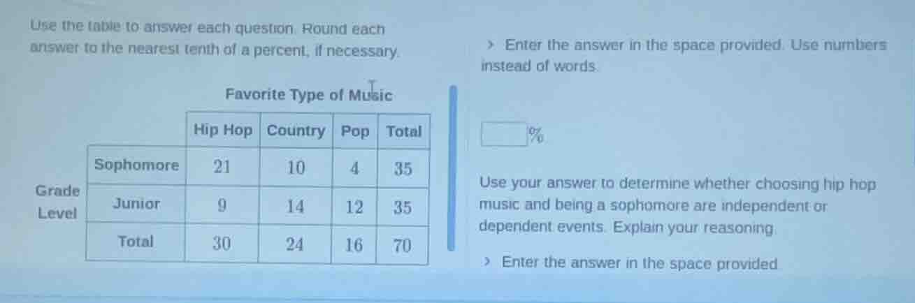 use the table to answer each question round each answer to the nearest …