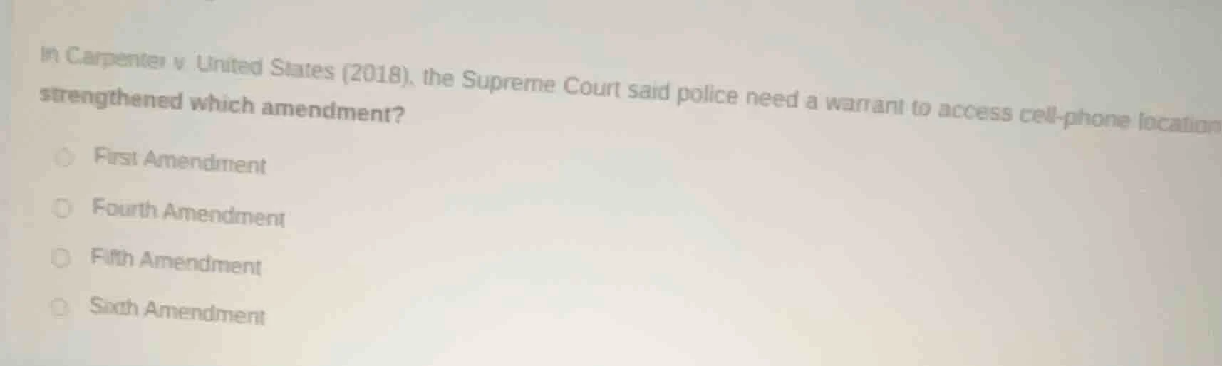 in carpenter v. united states (2018), the supreme court said police nee…
