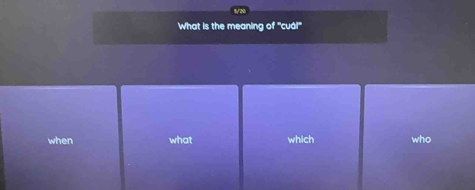 what is the meaning of \cudi\ when what which who