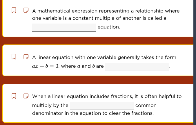 a mathematical expression representing a relationship where one variabl…