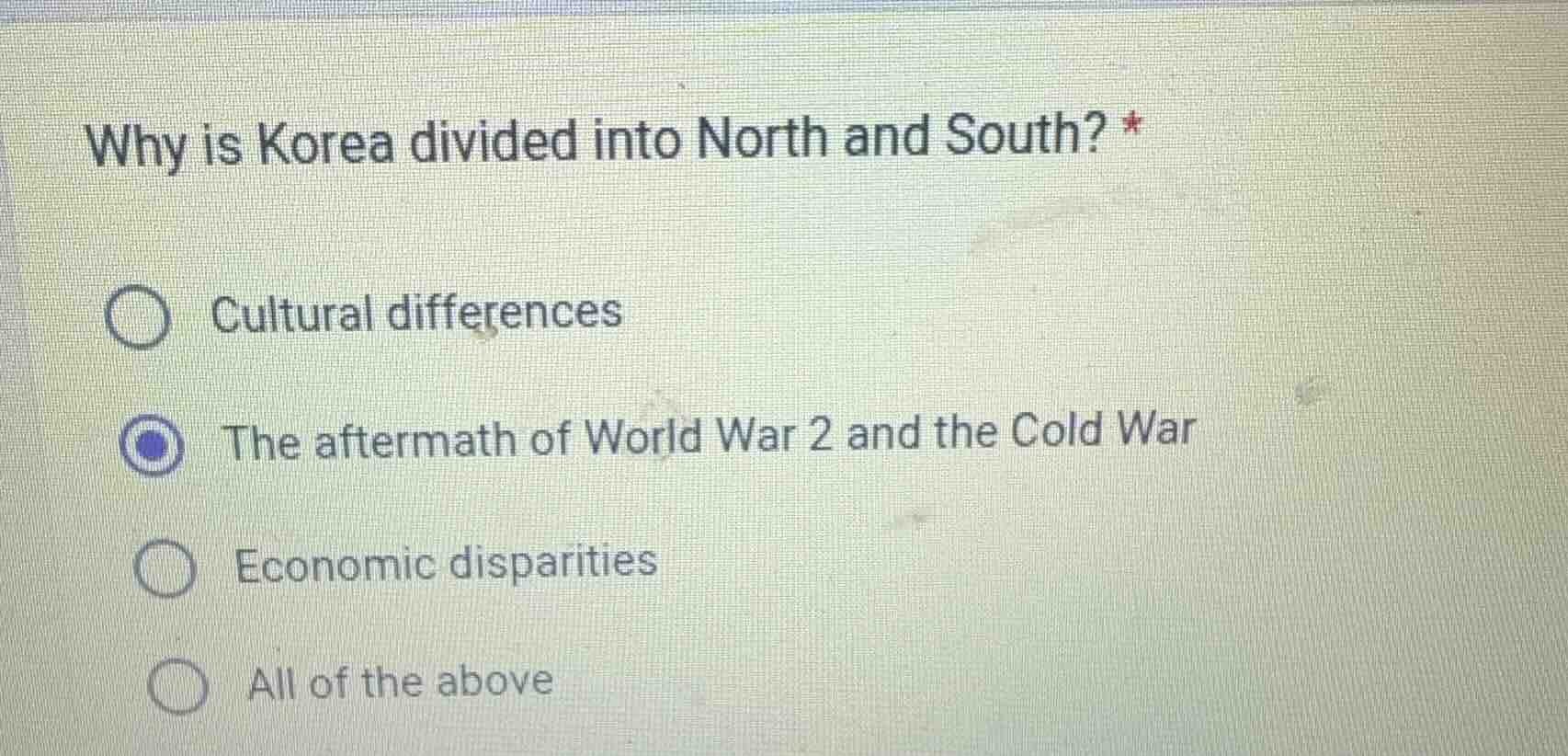 why is korea divided into north and south? * cultural differences the a…