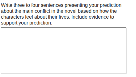 write three to four sentences presenting your prediction about the main…