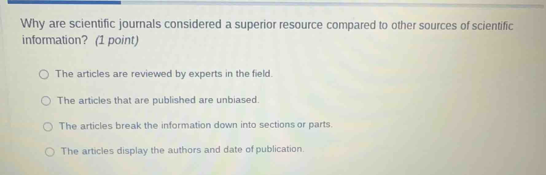 why are scientific journals considered a superior resource compared to …